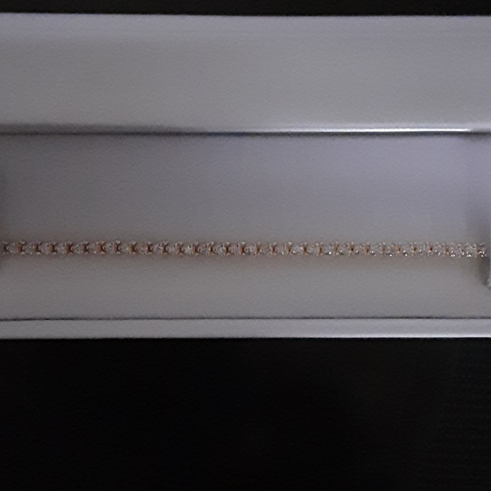 Ladies Genuine Diamond Tennis Bracelet 3 TCW